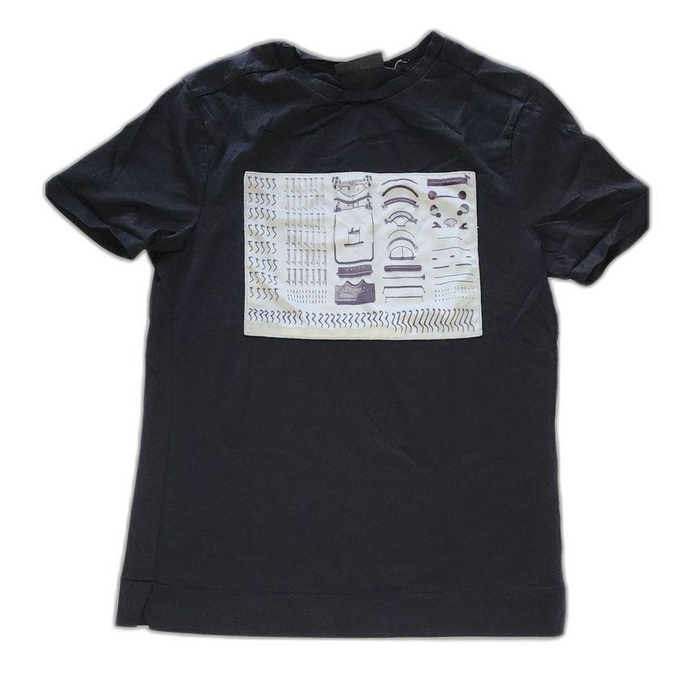 Murano Liquid Luxury Slim Fit Black T-Shirt Size S